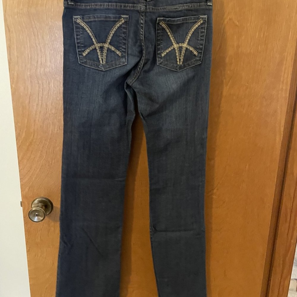 KUT From The Kloth-Rachel Bootcut-Blue Stretch Denim Flat Front-Womens Size 4 - Picture 3 of 7